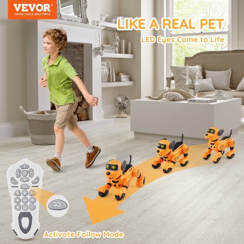 RC Robot Dog Toy Talking Dancing Touch Voice Remote Control Programmable –