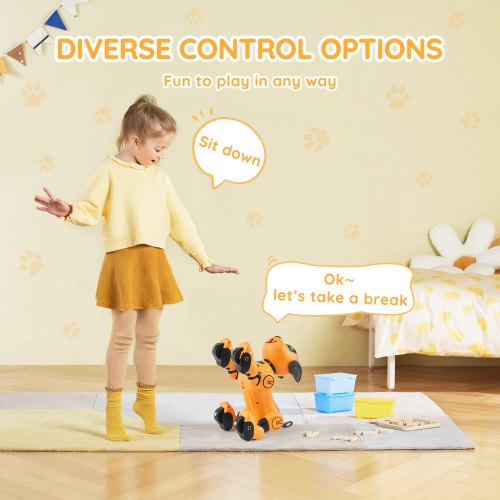 RC Robot Dog Toy Talking Dancing Touch Voice Remote Control Programmable –