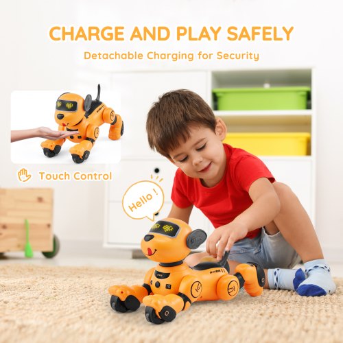 RC Robot Dog Toy Talking Dancing Touch Voice Remote Control Programmable –