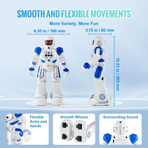 RC Robot Toys for Kids Gesture Sensing Programmable Remote Control Smart