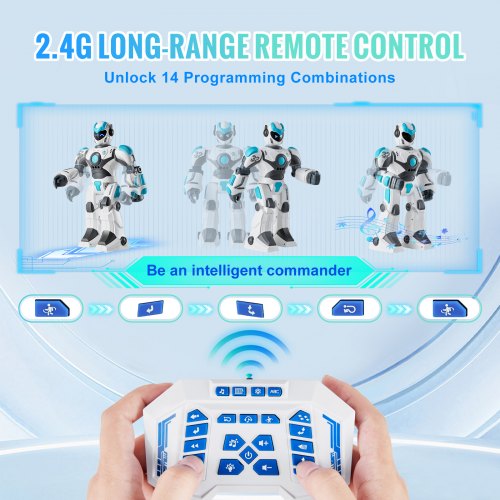 RC Robot Toys for Kids 24GHz Gesture Sensing Programmable Remote Control