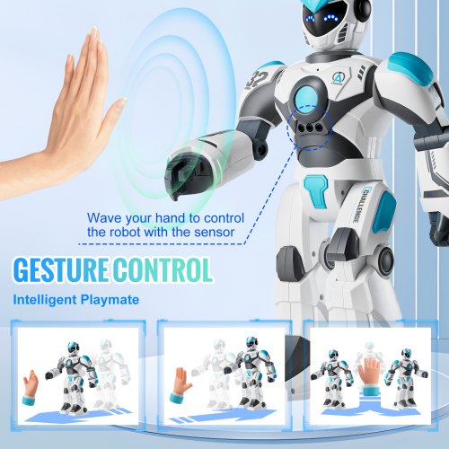 RC Robot Toys for Kids 24GHz Gesture Sensing Programmable Remote Control