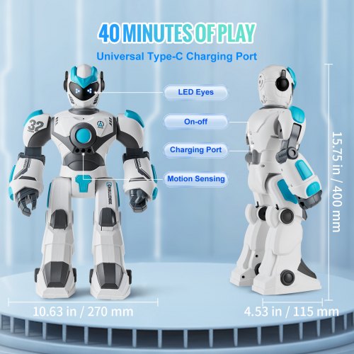 RC Robot Toys for Kids 24GHz Gesture Sensing Programmable Remote Control