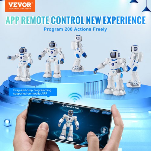 RC Robot Toys for Kids 24GHz Programmable Remote Control Smart Robot with Touch