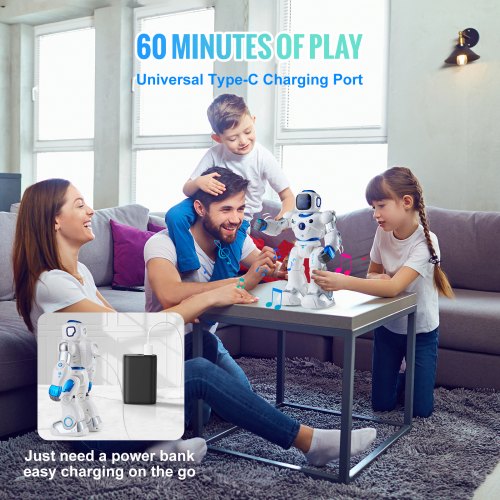 RC Robot Toys for Kids 24GHz Programmable Remote Control Smart Robot with Touch