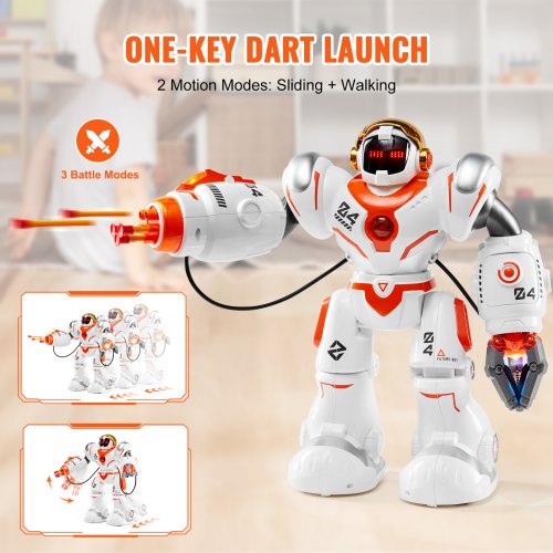 RC Robot Toys for Kids Battle Mode Programmable Remote Control Smart Robot