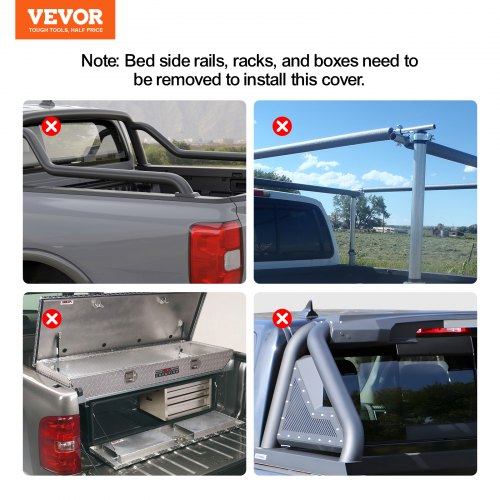 Truck Bed Cover Roll Up Truck Bed Tonneau Cover Compatible with 20092024