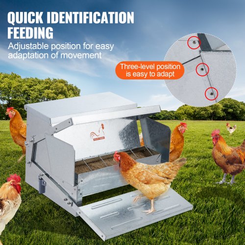 Automatic Chicken Feeder 25 lbs Capacity Feeds 10 Chickens up to 11 Days