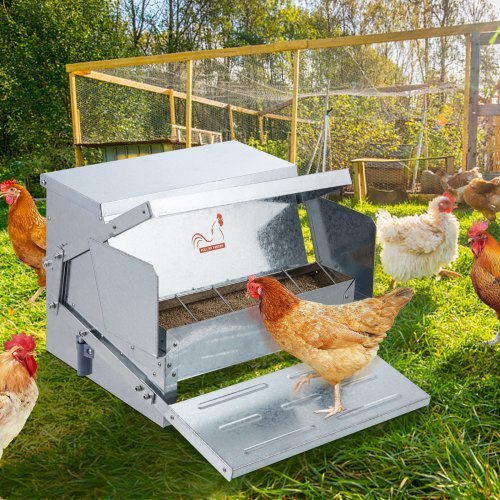 Automatic Chicken Feeder 25 lbs Capacity Feeds 10 Chickens up to 11 Days