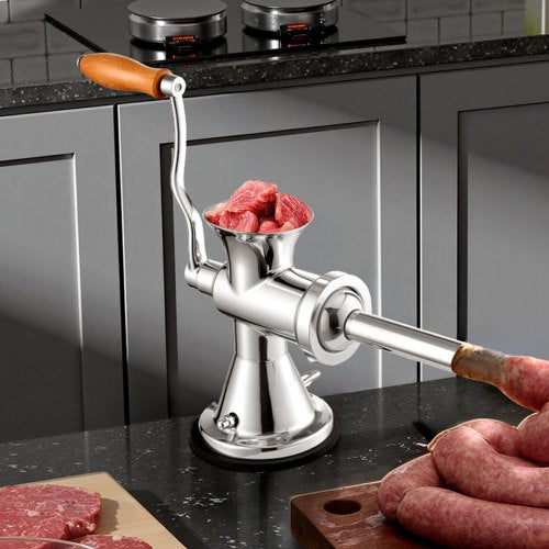 Meat Grinder Manual 304 Stainless Steel Hand Operated Meat Grinder