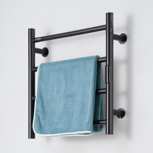 4 Bars Towel Warmer Rack Wall Mounted Heated Towel Rack for Bathroom IPX5
