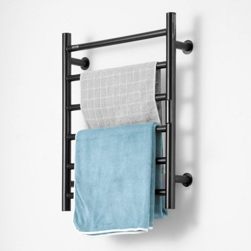 6 Bars Towel Warmer Rack Wall Mounted Heated Towel Rack for Bathroom IPX5