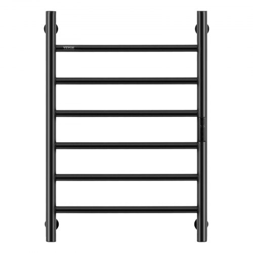 6 Bars Towel Warmer Rack Wall Mounted Heated Towel Rack for Bathroom IPX5