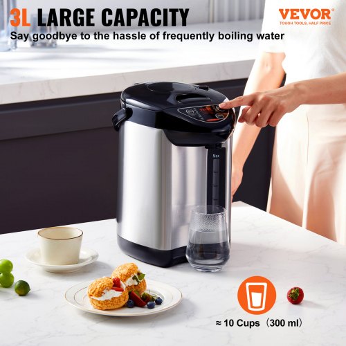 Hot Water Dispenser Adjustable 4 Temperatures Water Boiler and Warmer 304