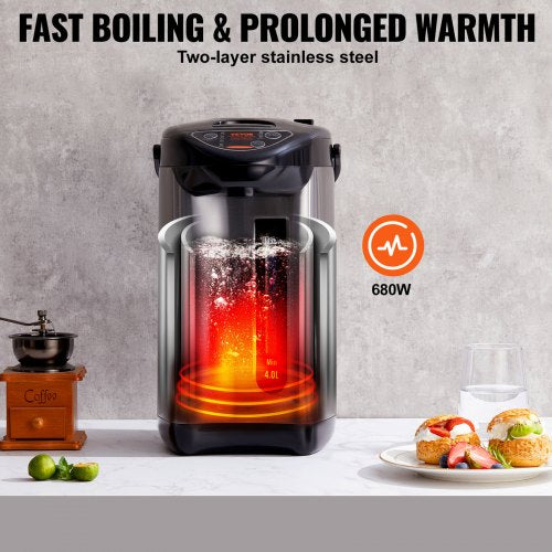Hot Water Dispenser Adjustable 4 Temperatures Water Boiler and Warmer 304