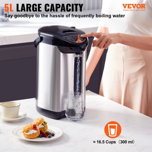 Hot Water Dispenser Adjustable 4 Temperatures Water Boiler and Warmer 304