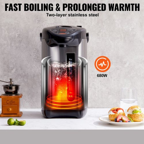 Hot Water Dispenser Adjustable 4 Temperatures Water Boiler and Warmer 304