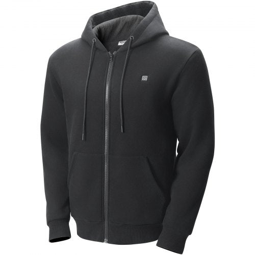 Heated Hoodie Unisex Heated Sweatshirt with Battery Pack 74V Zip Up Electric