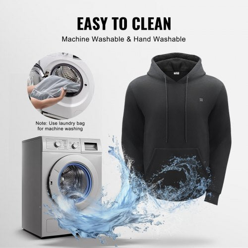 Heated Hoodie Unisex Heated Sweatshirt with Battery Pack 74V Electric