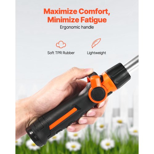 Watering Wand 15Inch Heavy Duty Garden Hose Wand with 8 Spray Patterns