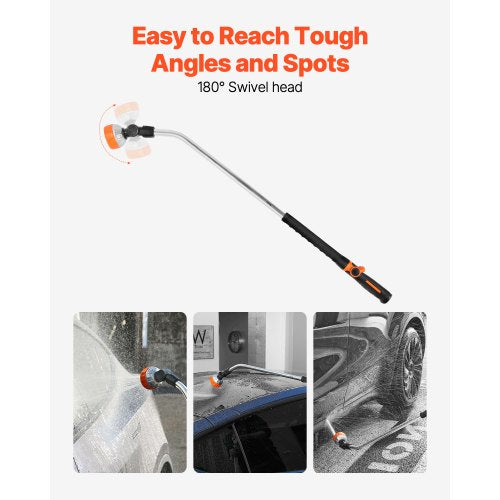 Watering Wand 36Inch Extra Long Heavy Duty Garden Hose Wand with 8 Spray