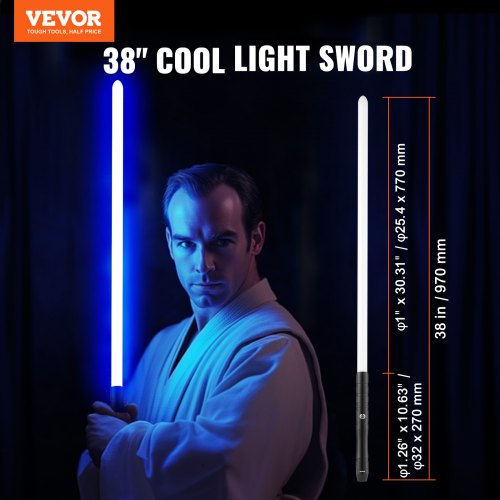 Light Sword 38 Light up Sword with 12 RGB Colors FX Sound and Realistic