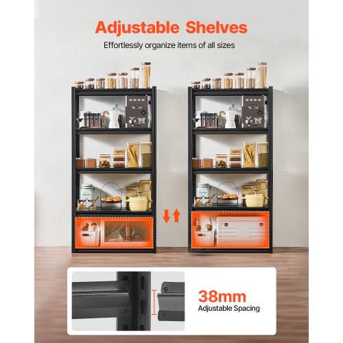 Storage Shelves 2000 lbs 5 Tier Garage Storage Shelving 16 D x 32 W x
