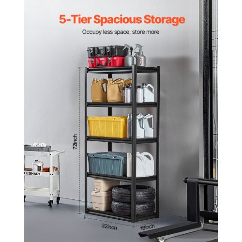 Storage Shelves 2000 lbs 5 Tier Garage Storage Shelving 18 D x 32 W x