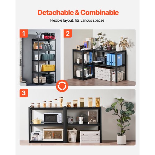 Storage Shelves 2000 lbs 5 Tier Garage Storage Shelving 18 D x 36 W x