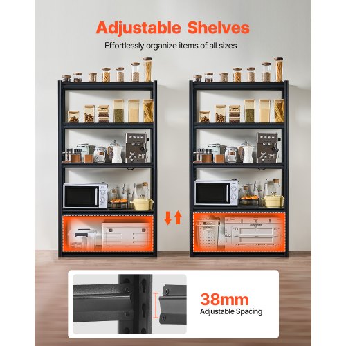 Storage Shelves 2000 lbs 5 Tier Garage Storage Shelving 18 D x 40 W x