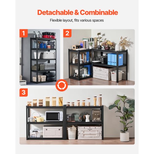 Storage Shelves 2000 lbs 5 Tier Garage Storage Shelving 18 D x 40 W x