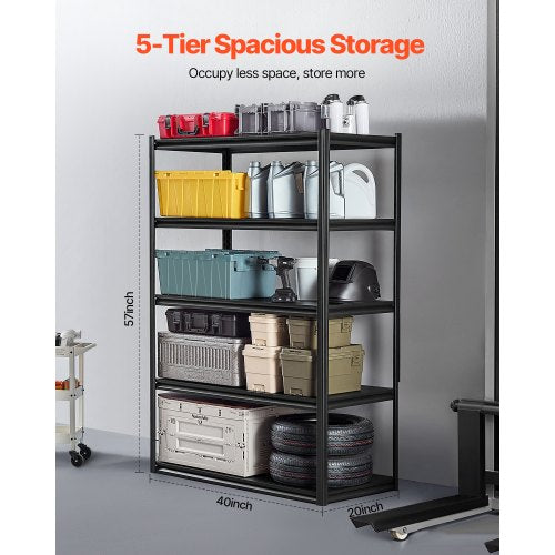 Storage Shelves 3000 lbs 5 Tier Garage Storage Shelving 24 D x 48 W x