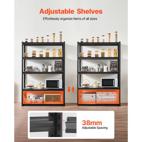 Storage Shelves 3000 lbs 5 Tier Garage Storage Shelving 24 D x 48 W x