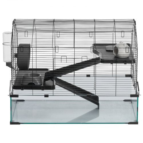 Hamster Cage 360° Viewing Transparent Hamster Habitats Small Animal Cage