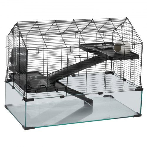 Hamster Cage 360° Viewing Transparent Hamster Habitats Small Animal Cage