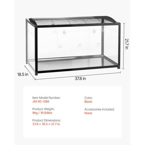 Hamster Cage 360° Viewing Transparent Hamster Habitats Small Animal Cage
