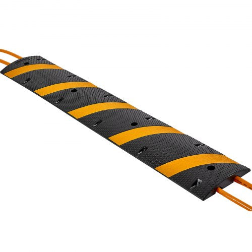 6FT Rubber Speed Bump 2 Channel Heavy Duty Traffic Speed Hump 22000
