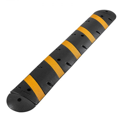 6FT Rubber Speed Bump 2 Channel Heavy Duty Traffic Speed Hump 22000