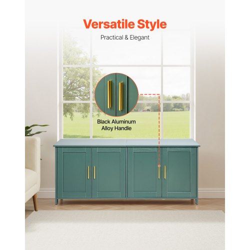 Cat Litter Box Enclosure for Multi Cats 47.2 in Hidden Litter Box Cabinet