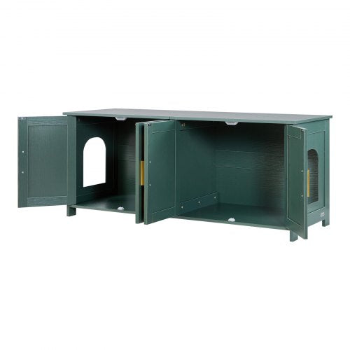 Cat Litter Box Enclosure for Multi Cats 47.2 in Hidden Litter Box Cabinet 1