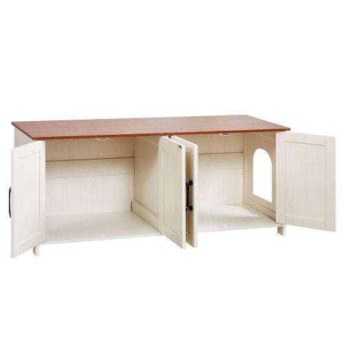 Cat Litter Box Enclosure for Multi Cats 47.2 in Hidden Litter Box Cabinet 2