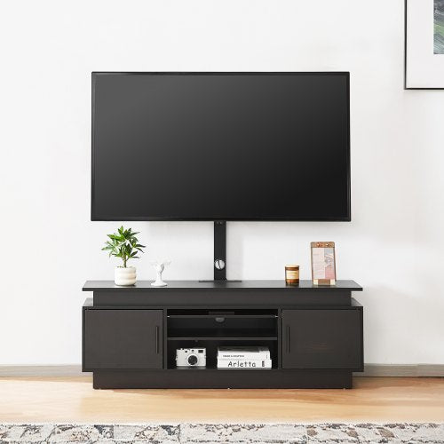 60 TV Stand with Mount for up to 75 in TVs Entertainment Center with Power
