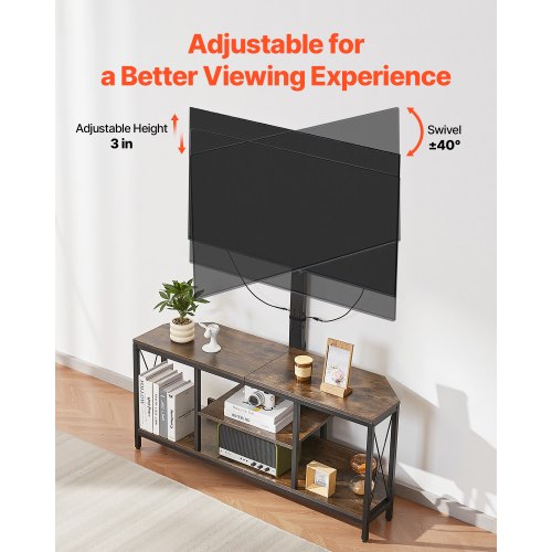 45 TV Stand with Mount for up to 75 in TVs Entertainment Center with Power