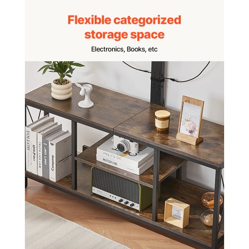 45 TV Stand with Mount for up to 75 in TVs Entertainment Center with Power