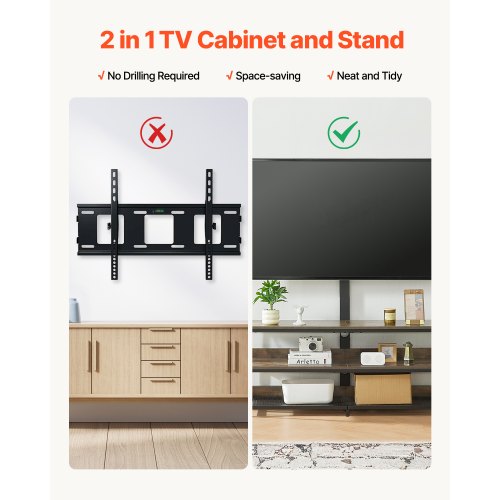 48 TV Stand with Mount for up to 75 in TVs Entertainment Center with Power
