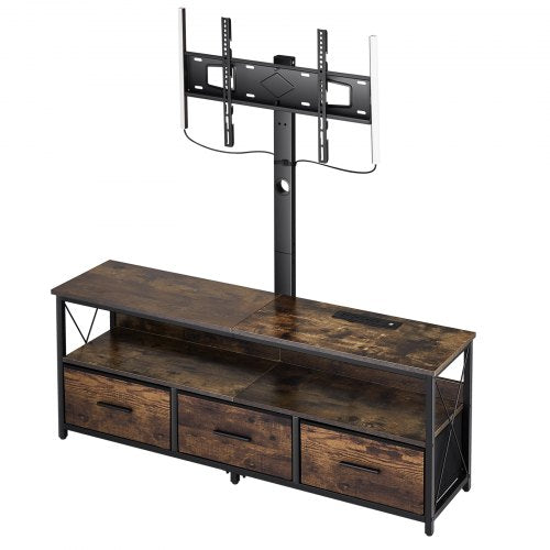 52 TV Stand with Mount for up to 75 in TVs Entertainment Center with Power