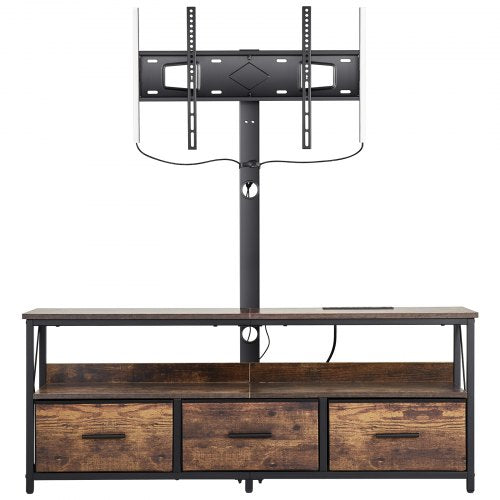 52 TV Stand with Mount for up to 75 in TVs Entertainment Center with Power