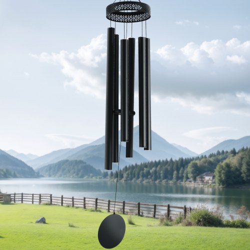 Wind Chimes for Outside 58 in Deep Tone Wind Chimes with 6 Tubes Unique