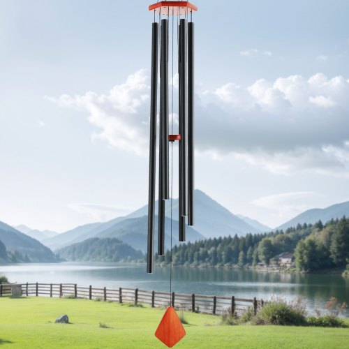 Wind Chimes for Outside 60 in Deep Tone Wind Chimes with 6 Tubes Unique