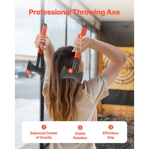 Throwing Axes and Tomahawks 3 Pack 11.9 inch Double Bit Axe Throwing